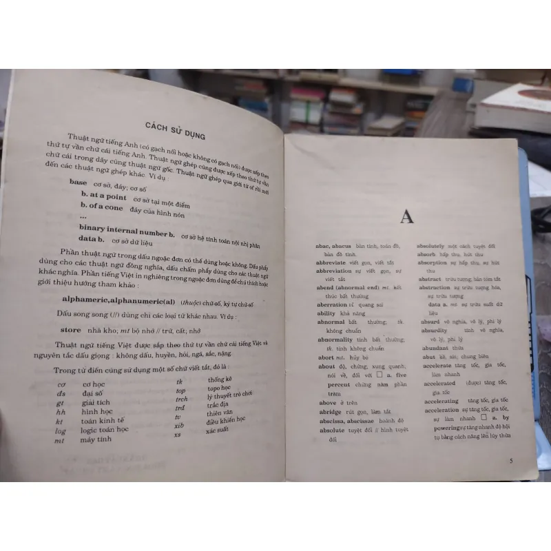 Sách: Tự điển toán học Anh Việt - Việt Anh (A2) 717110