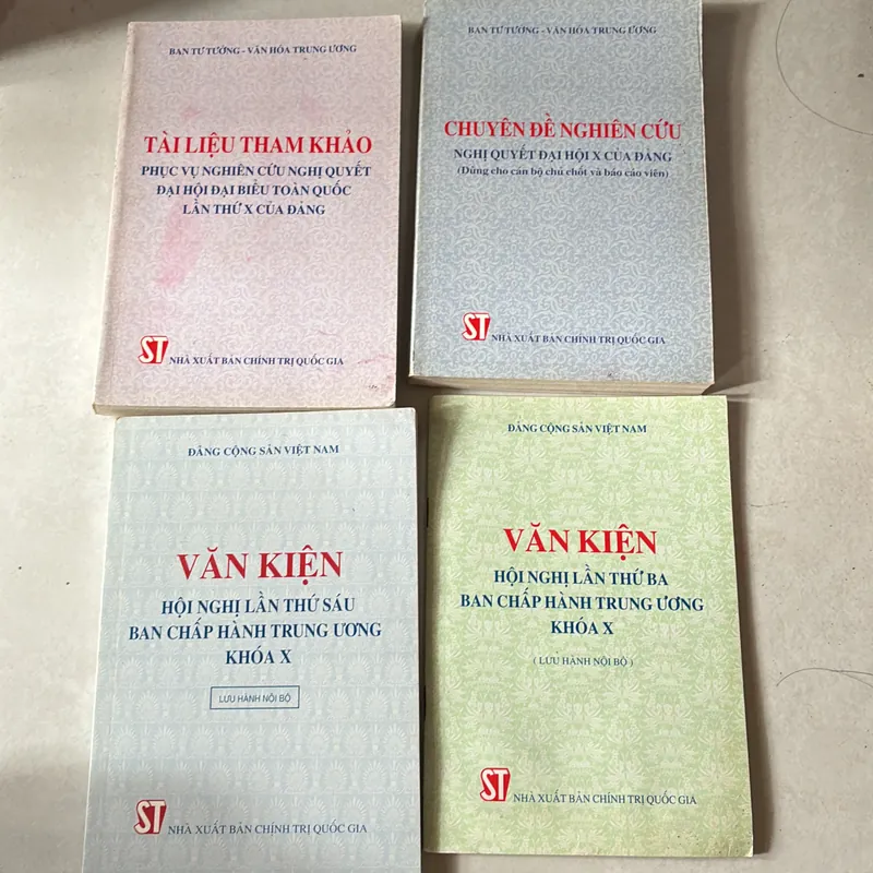 Văn kiện hội nghị lần thứ sáu ban chấp hành trung ương khoá X (4 cuốn) 727860