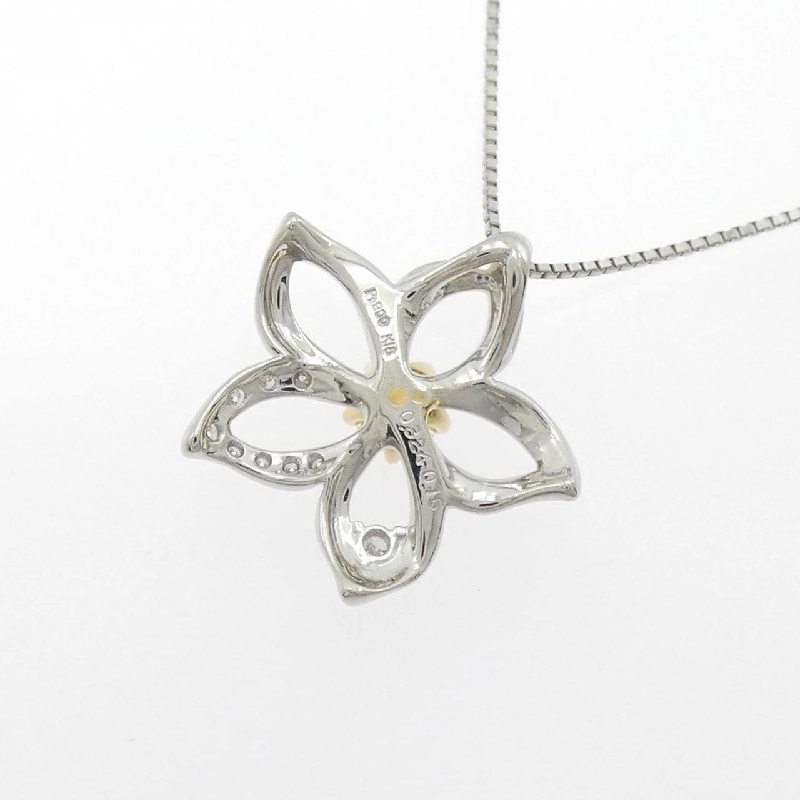 PT900/K18YG/PT850 Dây chuyền kim cương hoa 0.324CT - Hàng hiệu Authentic 857642