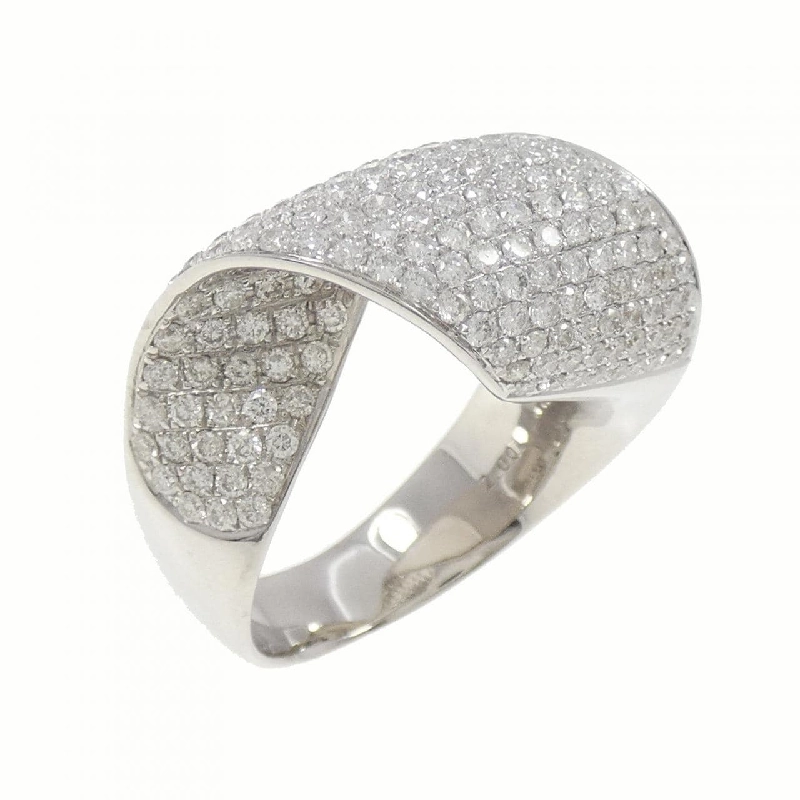 Nhẫn kim cương Pavé 750WG 2.00CT - Hàng hiệu Authentic 859308