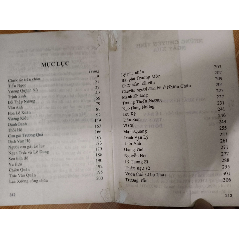 Những chuyện tình ngày xưa - Xb 1997 - 313 trang - VĂN HỌC - ANTQ2011-72 702473