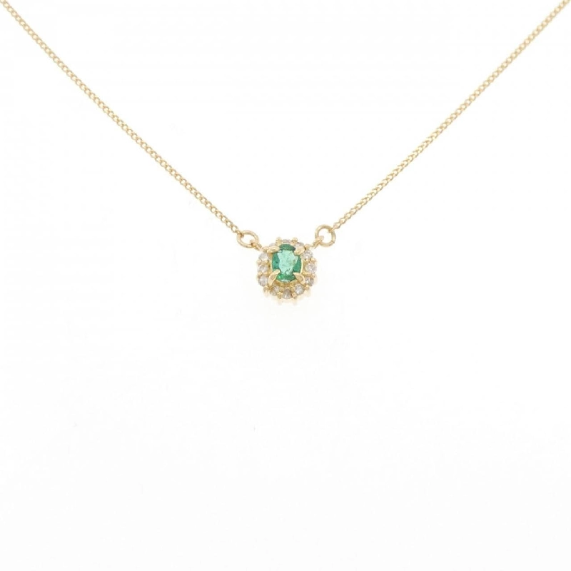 K18YG Emerald Necklace - Hàng hiệu Authentic 865982