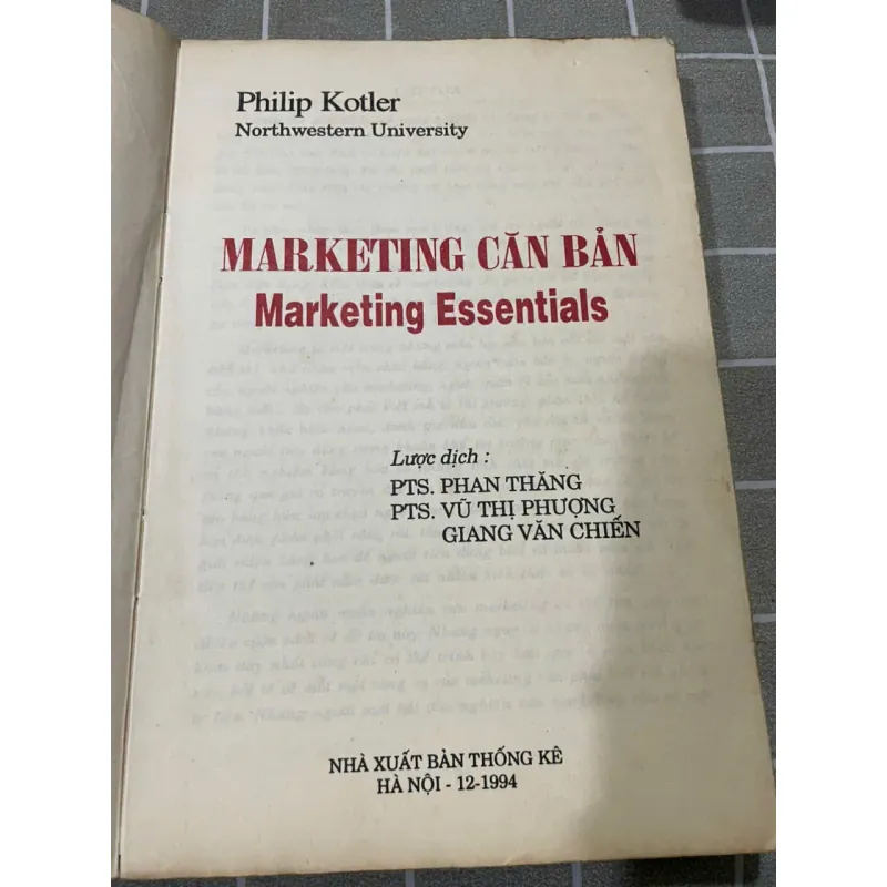 MARKETING CĂN BẢN - Philip Kotler Northwestern University 556975