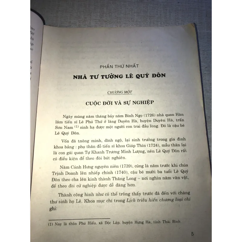 Lê Quý Đôn - Nhà tư tưởng Việt Nam thế kỷ XVIII  778494