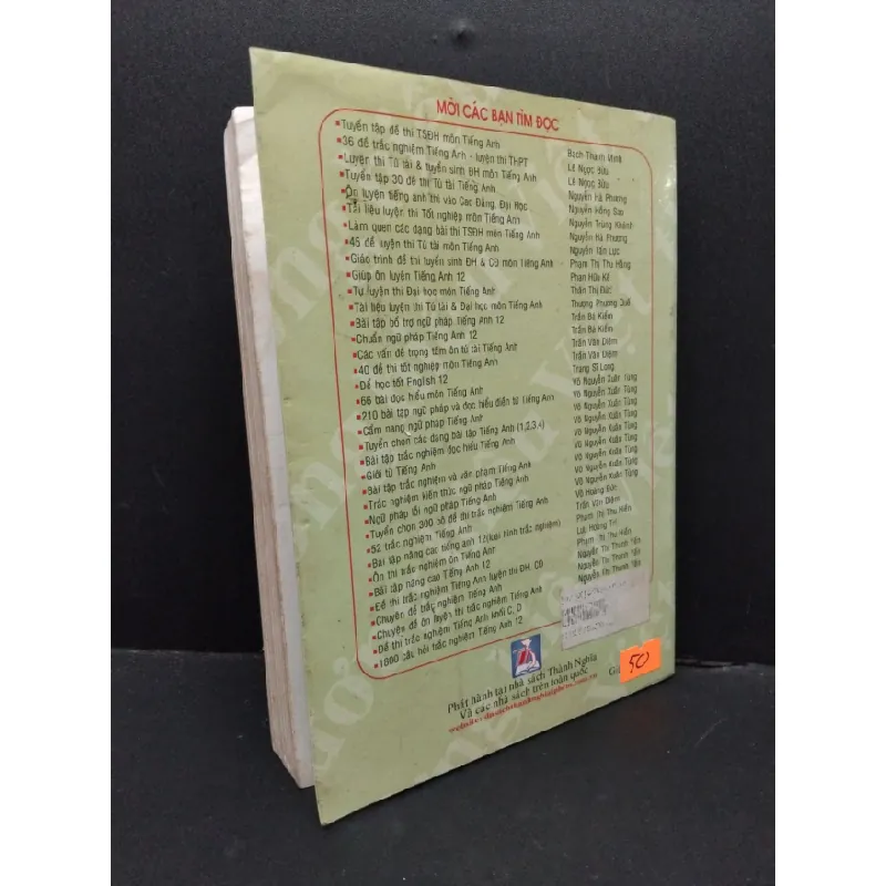 [Phiên Chợ Sách Cũ] 54 Trọng điểm giúp bạn làm bài thi môn tiếng anhgóc sách 1999 2303 428422