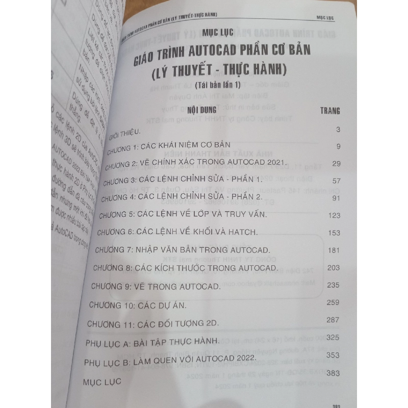Giáo trình AUTOCAD (Phần cơ bản: Lý thuyết - Thực hành) - Phạm Quang Hân, Trần Tường Thụy 778262