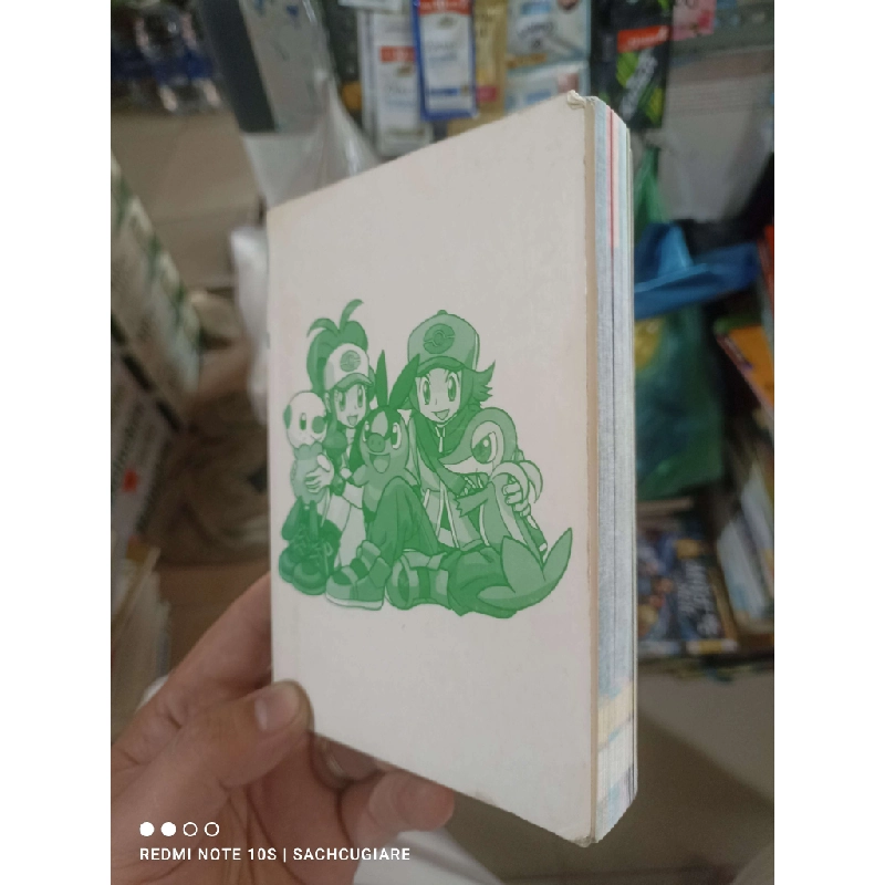 Truyện tranh pokemon bìa xanh lá cây mất áo bìa Tiếng Nhật mới 80% Sách học tiếng Nhật HCM2702 930290