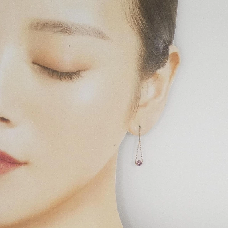 K18PG Bông tai Cubic - Hàng hiệu Chính hãng 869357