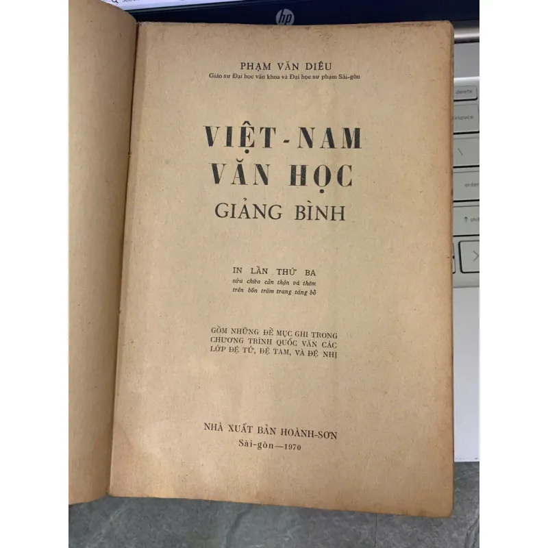 VIỆT NAM VĂN HỌC GIẢNG BÌNH - PHẠM VĂN DIÊU 733608