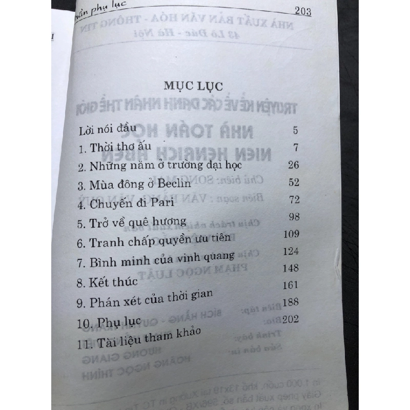 Nhà toán học Henrích-A.Ben 2005 mới 80% bẩn nhẹ Song Mai HPB0508 VĂN HỌC 196159