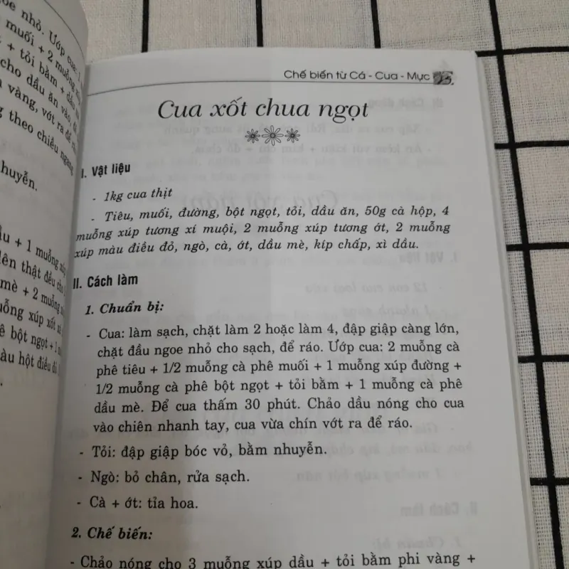 Món ăn Chế biến từ CÁ , CUA, MỰC. GV Nguyễn Thị Phụng. 693678