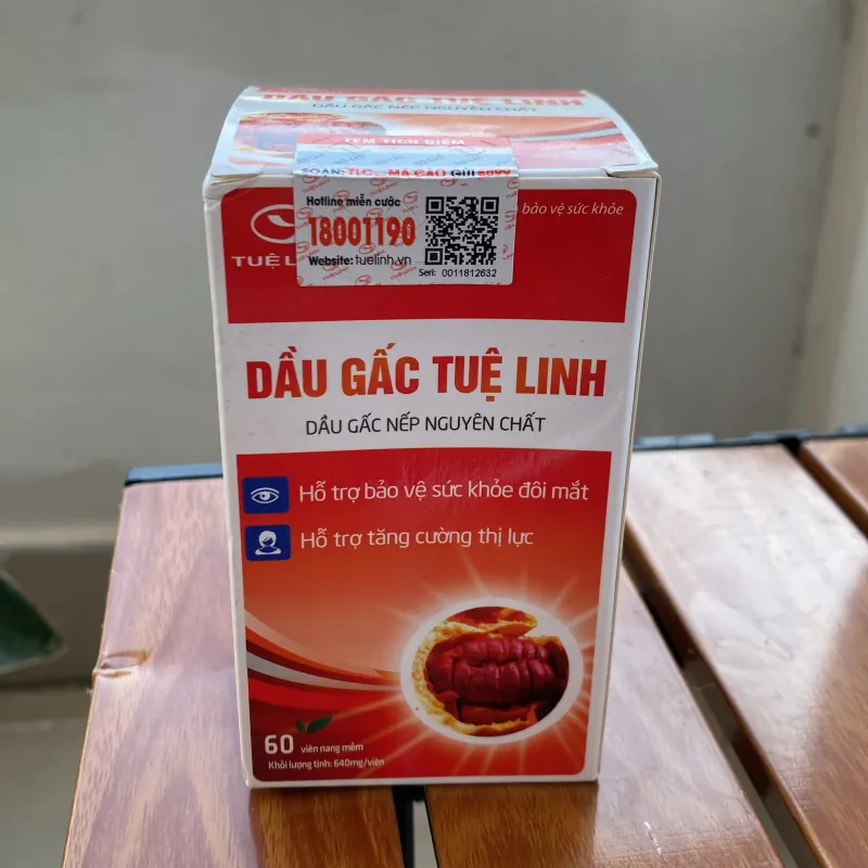 Viên uống Dầu Gấc Tuệ Linh hỗ trợ bảo vệ sức khỏe đôi mắt, tăng cường thị lực  786349