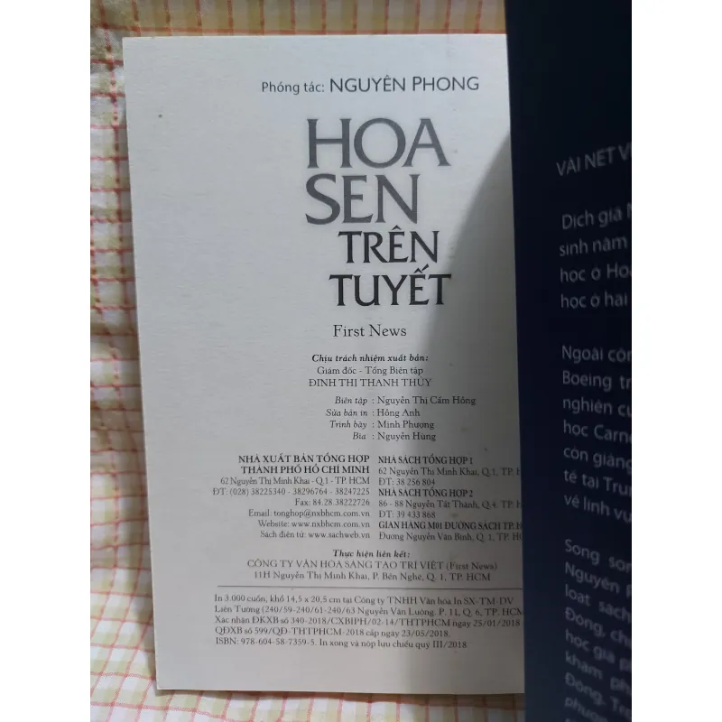 HOA SEN TRÊN TUYẾT - NGUYÊN PHONG phóng tác 797621