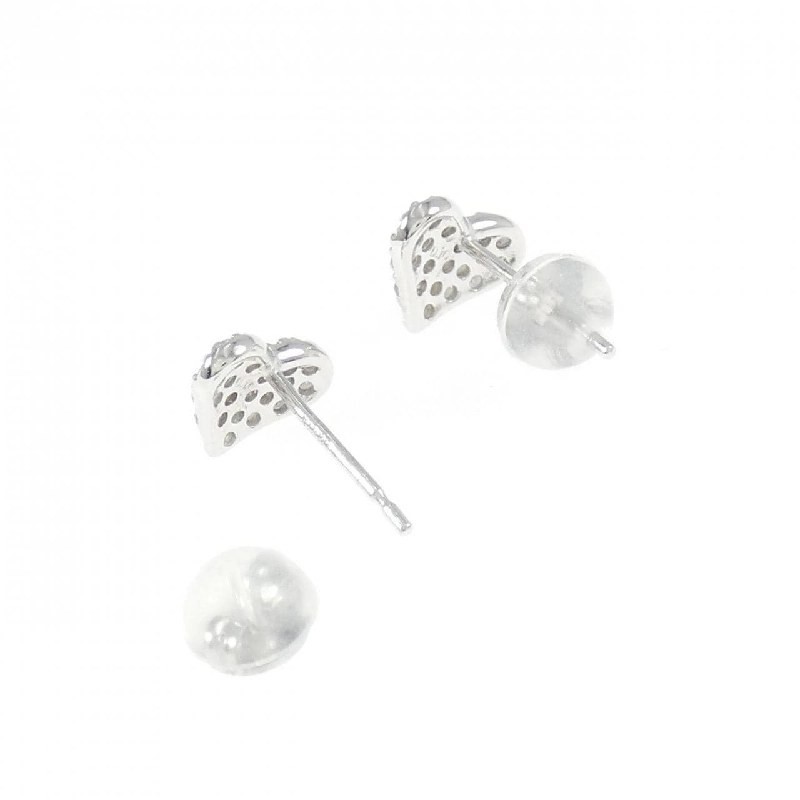 K18WG Bông tai kim cương hình trái tim 0.20CT - Hàng hiệu Chính hãng 873056