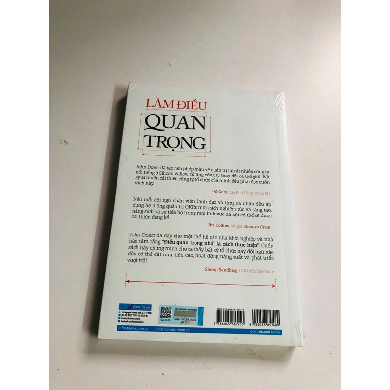 📚 LÀM ĐIỀU QUAN TRỌNG – John Doerr Sách nguyên siêu, mới 100% 529526