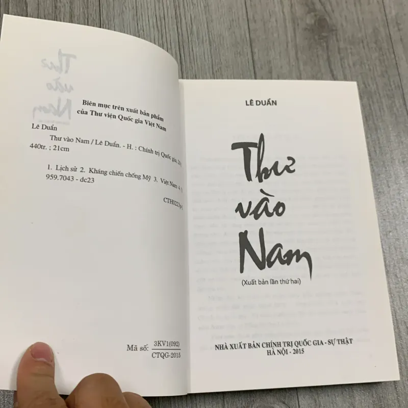 Thư vào nam - lê duẩn. 3b2 777818