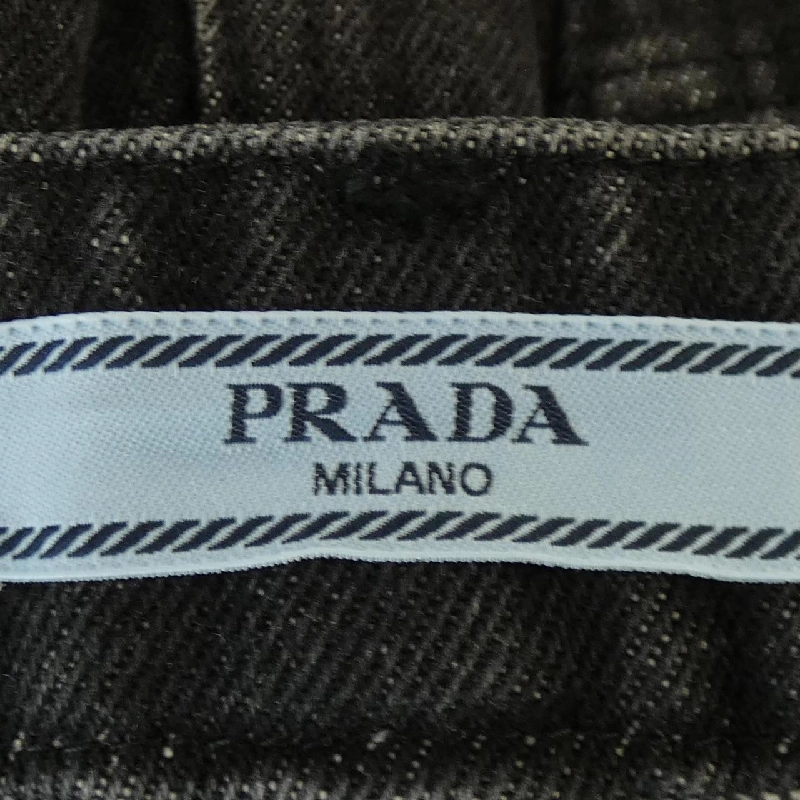 Chân váy denim dài logo tam giác PRADA GFD163 S222 109N - Hàng hiệu Authentic 820498