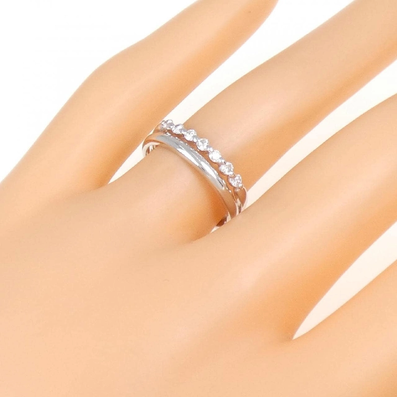 Nhẫn kim cương K18WG 0.16CT 672564