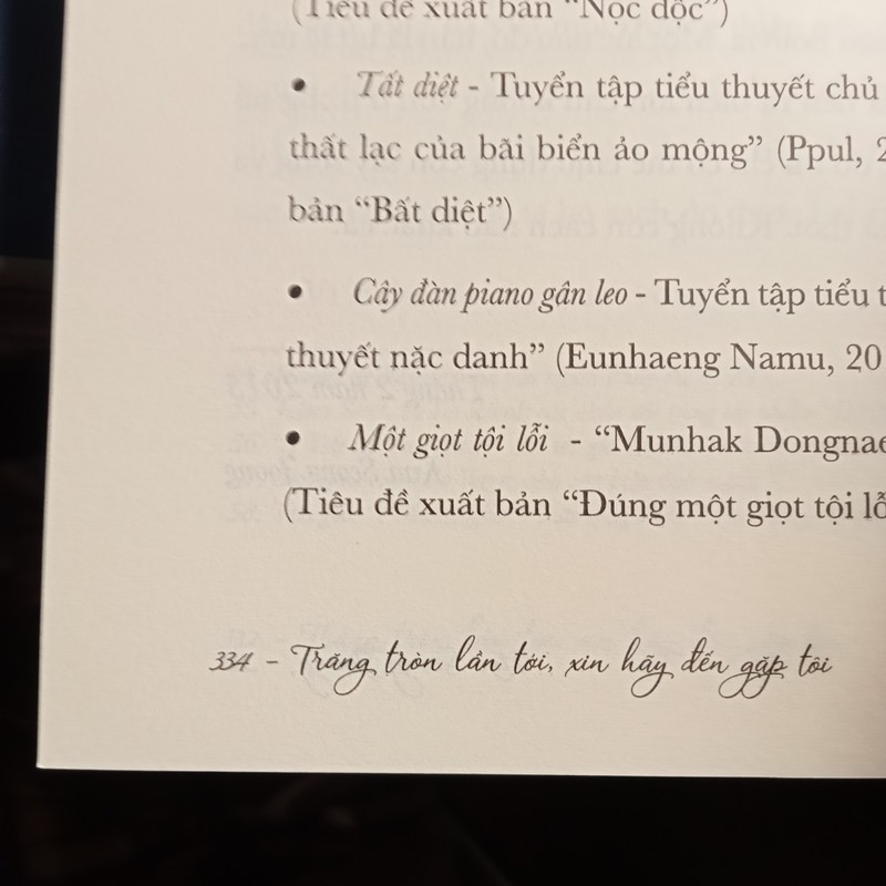 Trăng tròn lần tới xin hãy đến gặp tôi - Kim Seong Jong /Tiểu thuyết 143481