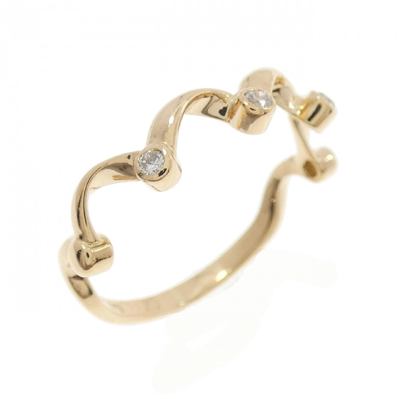 Nhẫn kim cương K18YG 0.05CT 668131