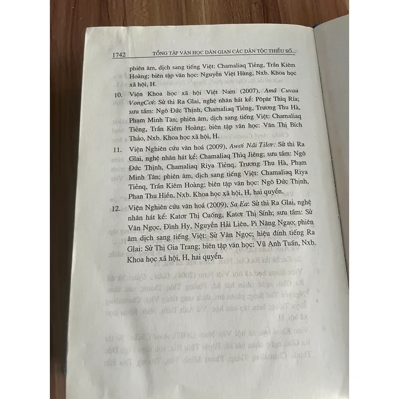 Sử thi Gia Rai , 1600 trang, khổ lớn, bìa cứng  594724