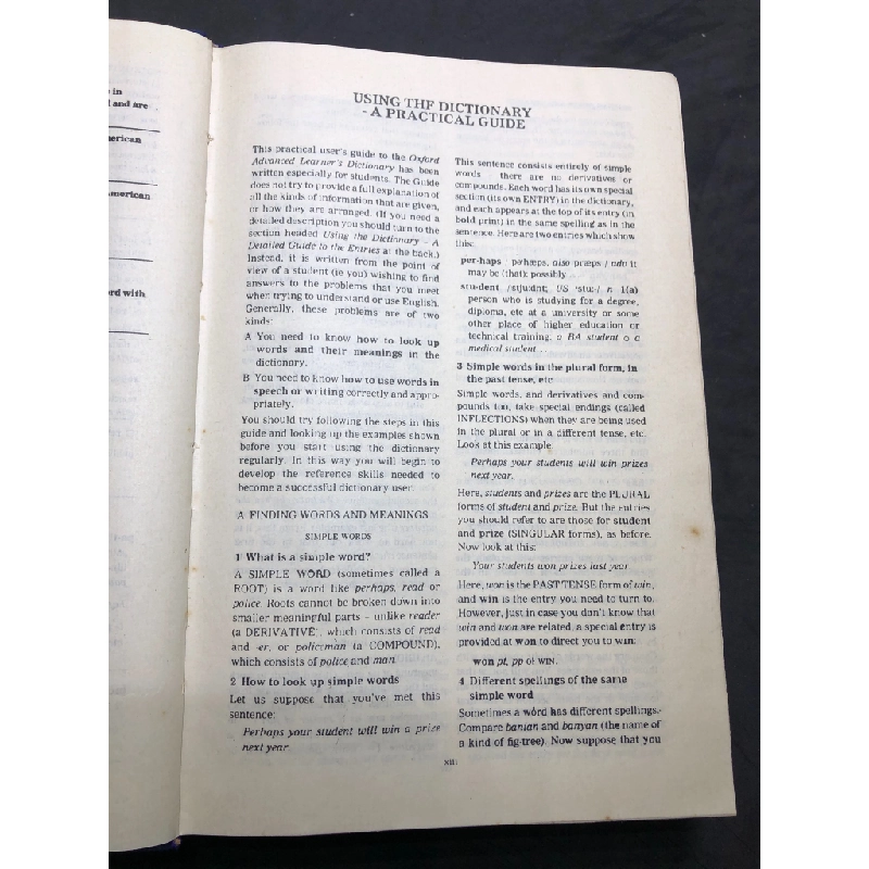 Oxford Advanced Learner's Dictionary 1992 TỪ ĐIỂN BÌA CỨNG xanh mới 75% ố bẩn HPB0708 HỌC NGOẠI NGỮ 197112