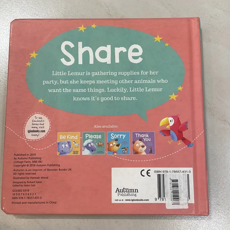 NGOẠI VĂN tiếng anh trẻ em : SHARE -  LIFE IS NICER when we share   1027871