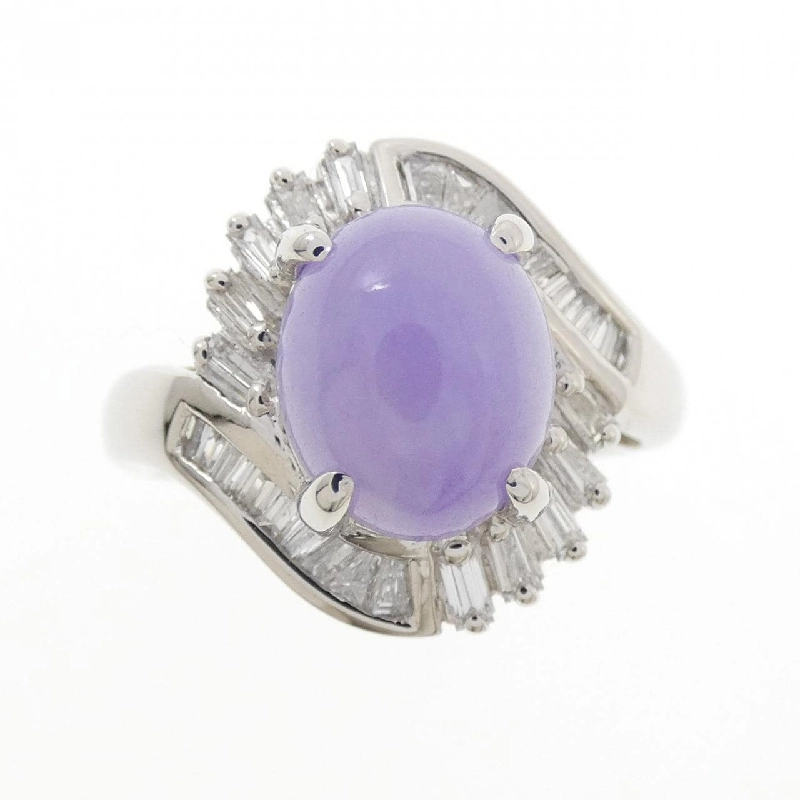 Nhẫn PT900 Ngọc Bích Tím 3.66CT - Hàng hiệu Chính hãng 851874