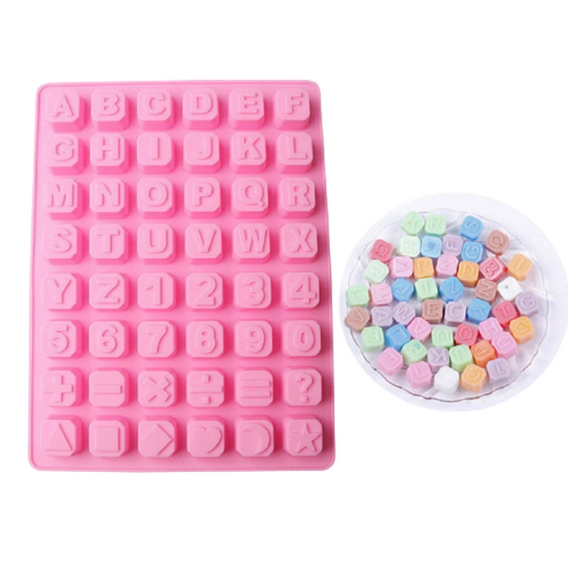 Khuôn silicon làm bánh, rau câu, socola 24 chữ cái, 10 số, ký tự - Mã số 1136 338421