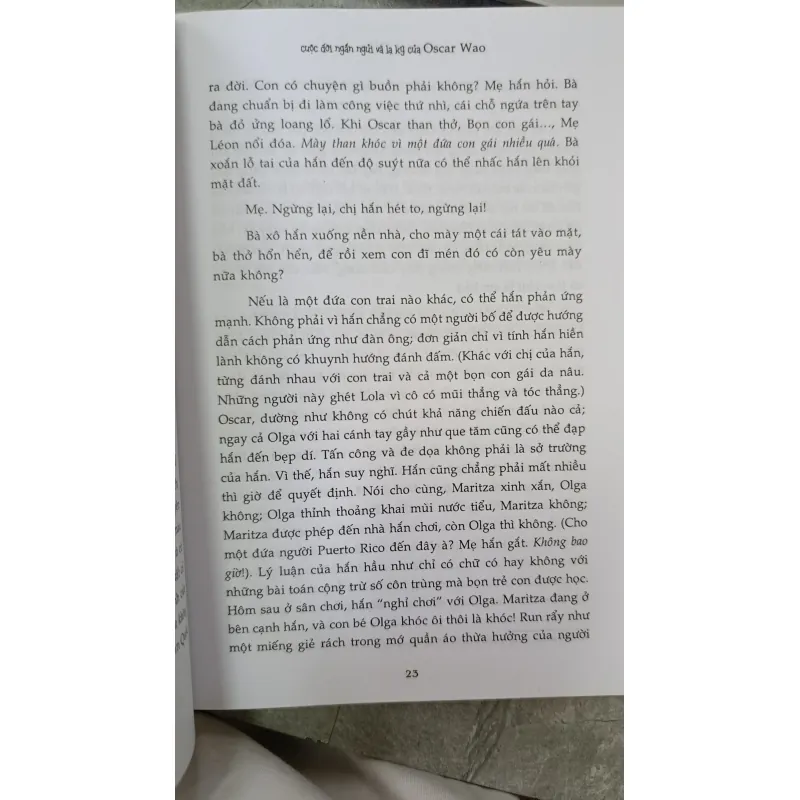 CUỘC ĐỜI NGẮN NGỦI VÀ LẠ KỲ CỦA OSCAR WAO - DỊCH: NGUYỄN THỊ HẢI HÀ 707408