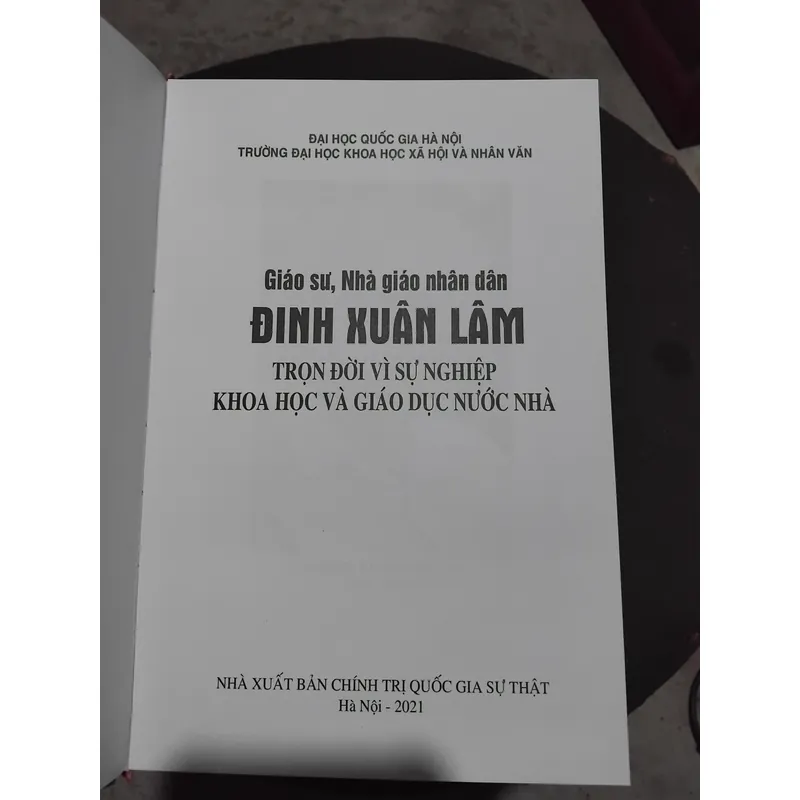 GS NGND Đinh Xuân Lâm trọn đời vì sự nghiệp khoa học và giáo dục nước nhà  1057640