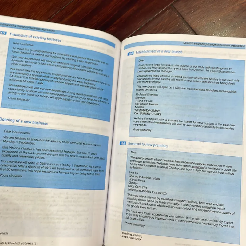 Mẫu thư tín thương mại tiếng anh Model business letters emails & other business documents  1035005