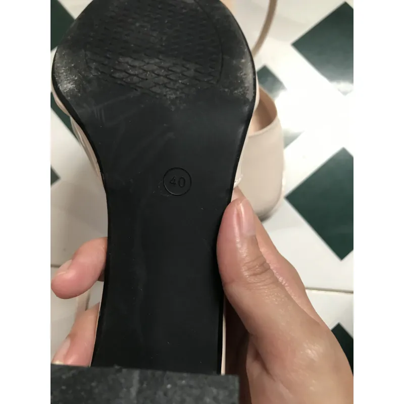 Giày cao gót 5p Luvia màu kem size 40 1029937