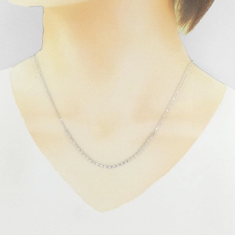 K18WG Dây chuyền kim cương 0.70CT - Hàng hiệu Chính hãng 863151