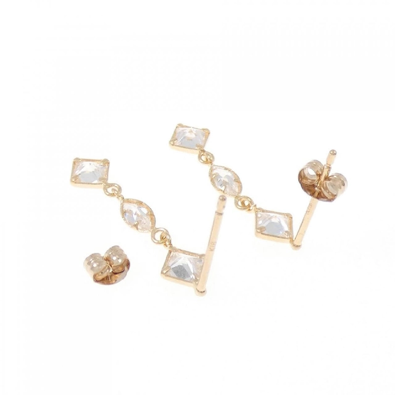 K18PG Bông tai Cubic - Hàng hiệu Chính hãng 869002