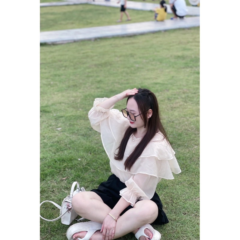 Áo sơ mi voan tay dài 530468