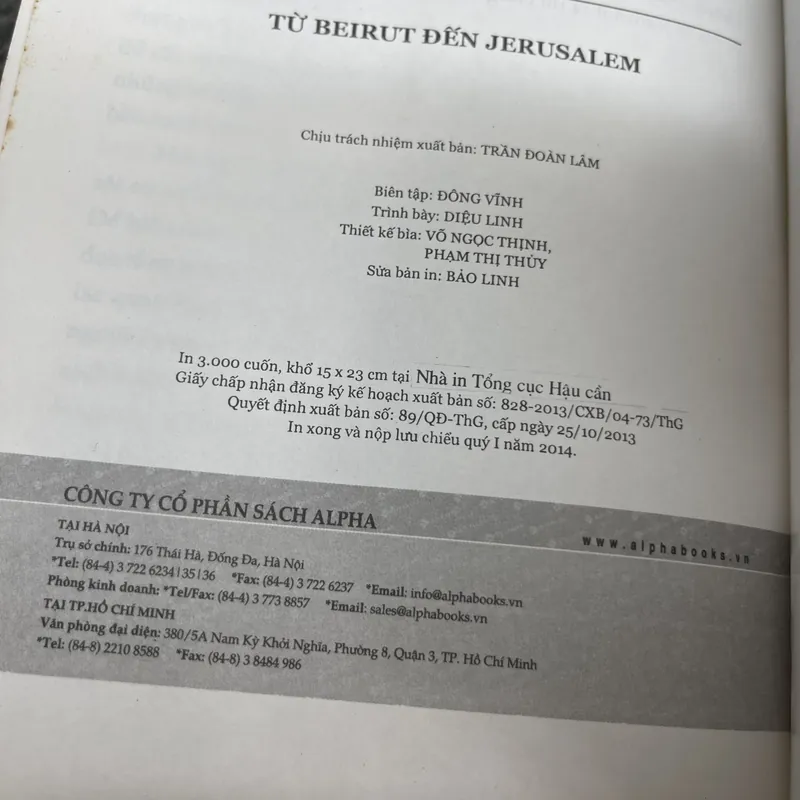 Từ Beirut đến Jerusalem Thomas Friedman 707430