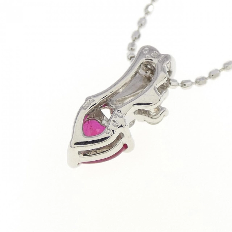 PT/K18WG Dây chuyền hình trái tim Ruby 0.31CT - Hàng hiệu Chính hãng 868398