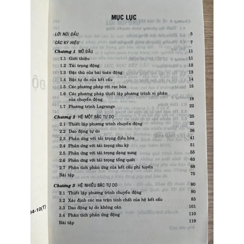 Động lực học kết cấu 1002584