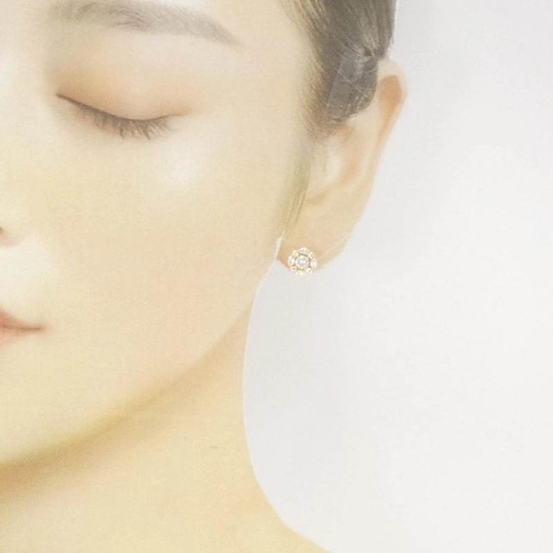 K18YG Bông tai kim cương 0.209CT 0.204CT F SI2 Tốt - Hàng hiệu Chính hãng 874853