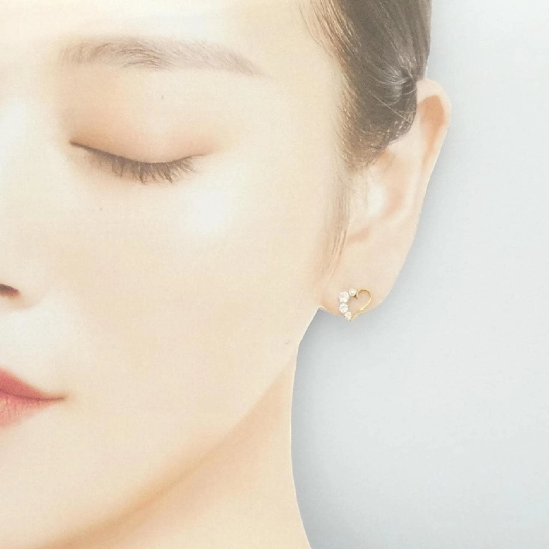 K18YG Bông tai hình trái tim - Hàng hiệu Authentic 869840