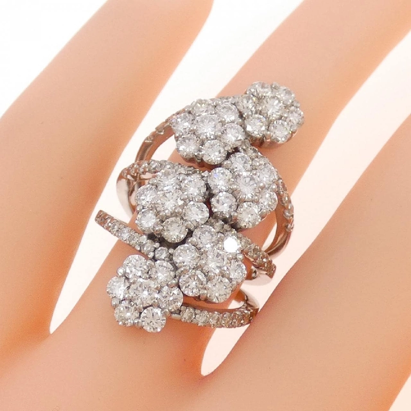 Nhẫn kim cương 750WG hoa 3.40CT - Hàng hiệu Authentic 849143