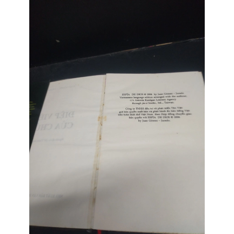 Điệp viên của Chúa Juan Gomez - Jurado (bìa cứng) 2007 mới 70% ố bong gáy HCM0305 tiểu thuyết trinh thám 914174