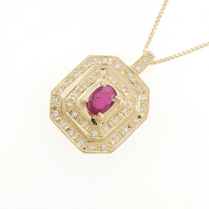 K18YG Dây chuyền ruby 0.64CT - Hàng hiệu Chính hãng 856164