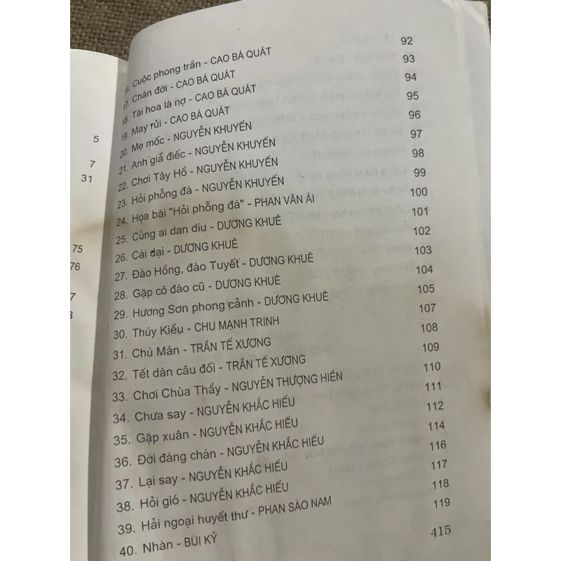 HOÀI YÊN & NGUYỄN XUÂN DIỆN - THƠ HÁT NÓI XƯA VÀ NAY, có chữ ký tác giả  714664