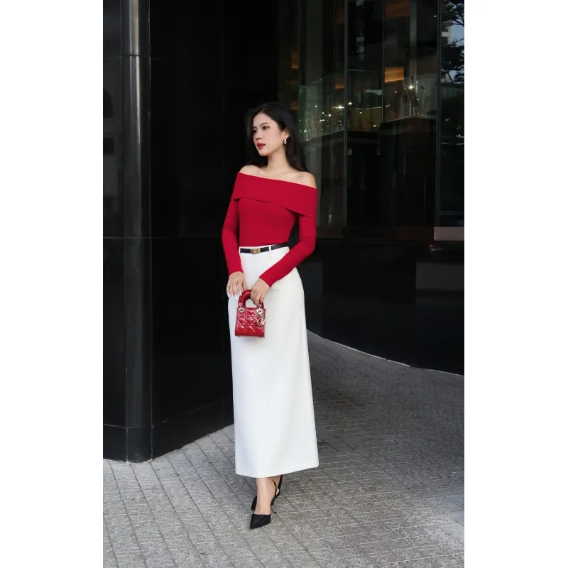 Chân váy nữ diện tết dài 92 centi chất liệu vải vin Tech hàng may 788297