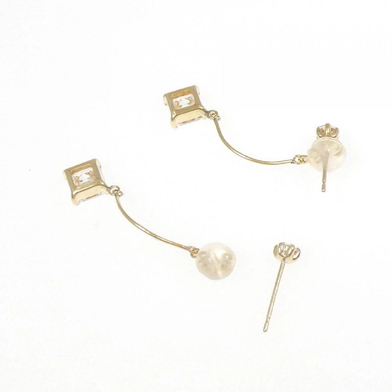 K18YG Bông tai Cubic - Hàng hiệu Chính hãng 874221