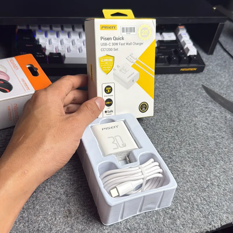 Bộ sạc Pisen Quick Charge USB-C 30W 740423