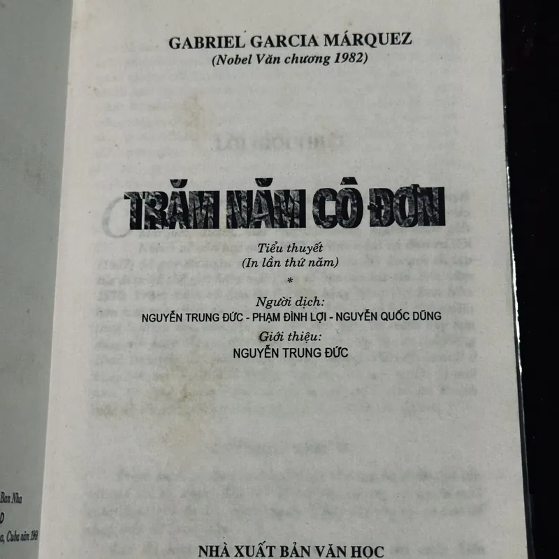 Combo trăm năm + thổ tả bìa cứng 722677