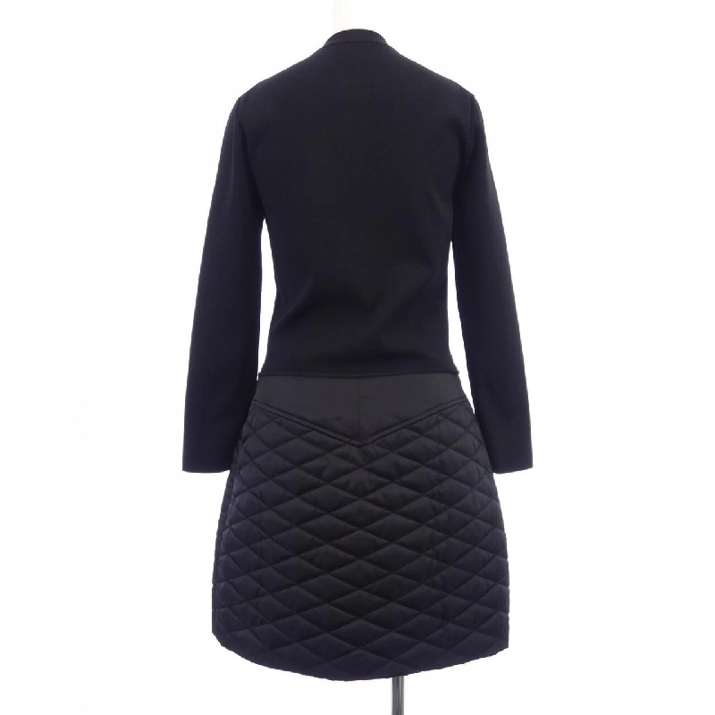 Đầm len A-line bằng hai chất liệu của Louis Vuitton FIKD01OUI 647061